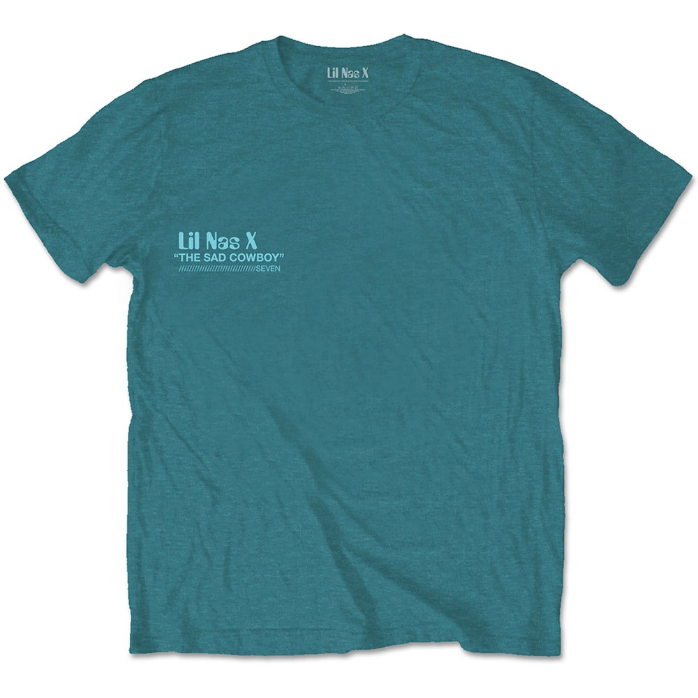 Lil Nas X - Album Heren Tshirt - Turquoise